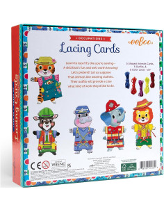 Tarjetas de Enhebrado para Vestir eeBoo - 5 Personajes y Atuendos 2