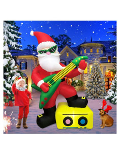 Decoración Inflable Navidad KOOY Santa Guitarrista 1.06kg