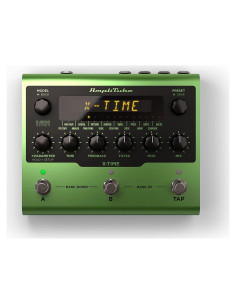 Pedal de Delay AmpliTube X-TIME 16 Efectos 9V Verde