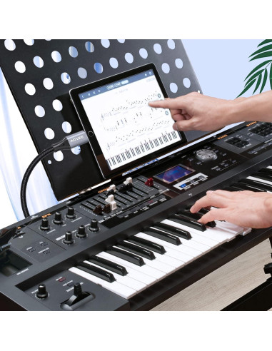 Cable MIDI USB Tipo-B AGVEE 1.5m Lightning OTG para iPhone