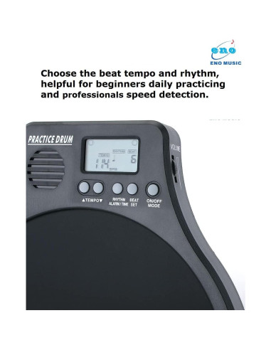 Almohadilla de Práctica de Batería Eno Music EMD-40 2 en 1