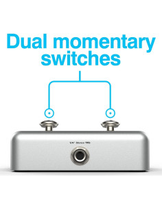 Pedal de Pie Doble Plus BeatBuddy 6.35mm Ergonómico 2
