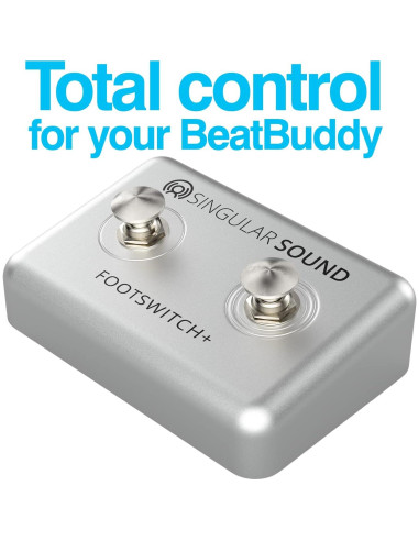 Pedal de Pie Doble Plus BeatBuddy 6.35mm Ergonómico