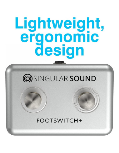 Pedal de Pie Doble Plus BeatBuddy 6.35mm Ergonómico