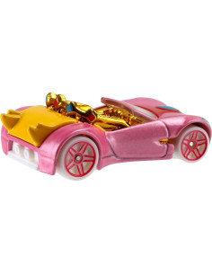 Coche Hot Wheels Princesa Peach Mario Bros 1:64 13.97cm 2