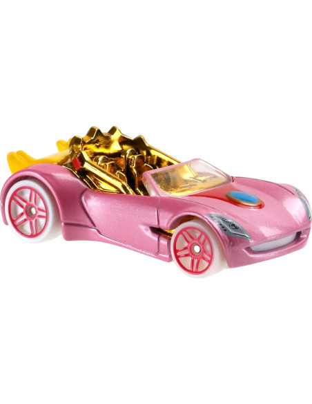 Coche Hot Wheels Princesa Peach Mario Bros 1:64 13.97cm Coche Hot Wheels Princesa Peach Mario Bros 1:64 13.97cm