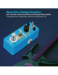 Pedal de Guitarra Overdrive AFOT Blues Driver Analógico 9V 2