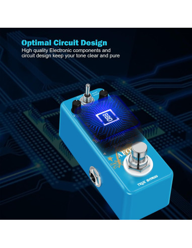 Pedal de Guitarra Overdrive AFOT Blues Driver Analógico 9V