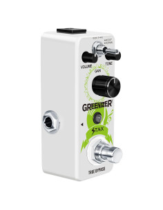 Pedal de Overdrive Analógico STAX Greenizer 9V Efecto Vintage