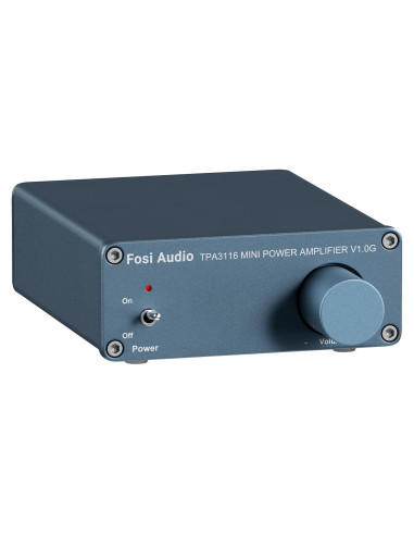 Amplificador Estéreo Mini Fosi Audio V1.0G 50W x 2 para Altavoces