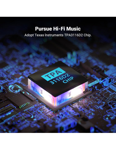 Amplificador Estéreo Mini Fosi Audio V1.0G 50W x 2 para Altavoces