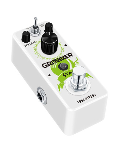 Pedal de Overdrive Analógico STAX Greenizer 9V Efecto Vintage