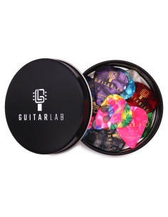 Juego de Púas de Guitarra Celluloide 18pcs - Lata Regalo