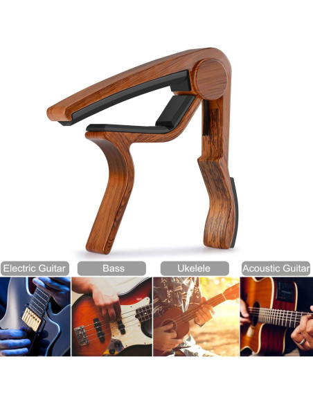 Kit Afinador y Capo de Guitarra MOREYES con Púas 0.71mm