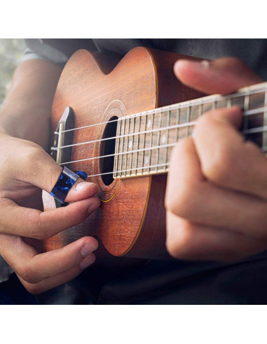 Puas de Pulgar de Guitarra Celuloide 12 Piezas con Caja