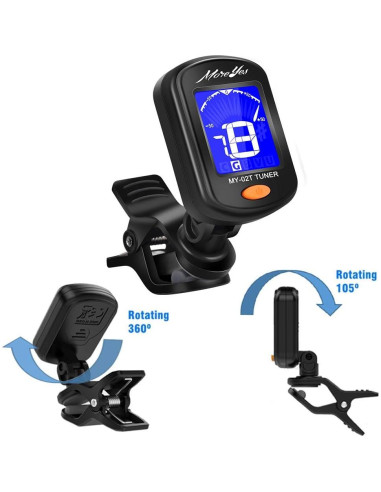 Kit Afinador y Capo de Guitarra MOREYES con Púas 0.71mm