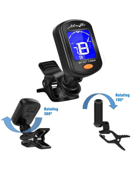 Kit Afinador y Capo de Guitarra MOREYES con Púas 0.71mm