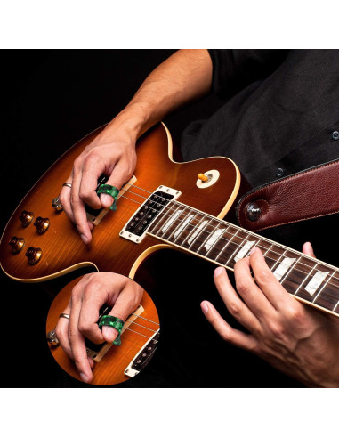 Puas de Pulgar de Guitarra Celuloide 12 Piezas con Caja