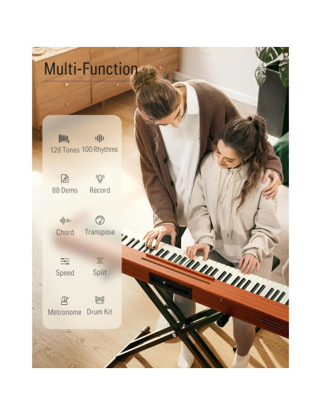 Teclado Digital Donner DEP-1S 88 Teclas con Bluetooth y Pedal