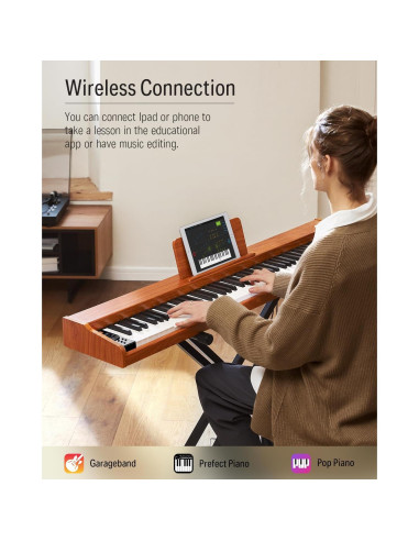 Teclado Digital Donner DEP-1S 88 Teclas con Bluetooth y Pedal
