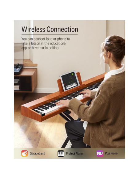 Teclado Digital Donner DEP-1S 88 Teclas con Bluetooth y Pedal
