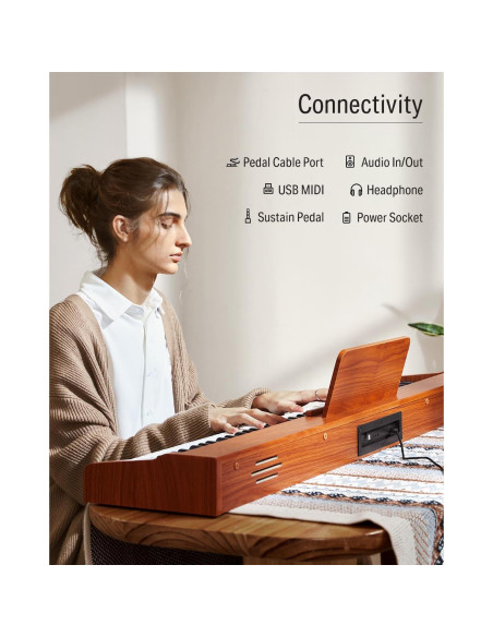 Teclado Digital Donner DEP-1S 88 Teclas con Bluetooth y Pedal
