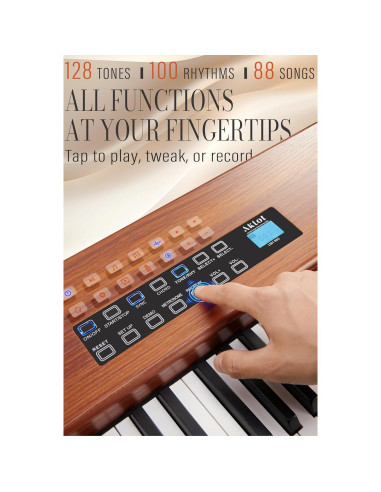 Piano Digital AKLOT AUR-LS01 88 Teclas con Pantalla Táctil