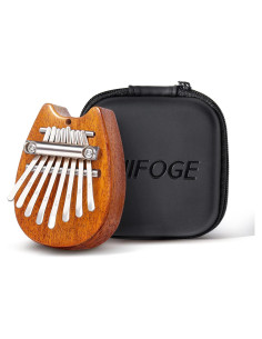 Mini Kalimba de Pulgar MIFOGE 8 Teclas Madera con Lanyard