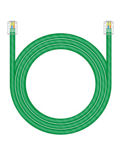 Cable RJ11 DSL 0.91m NECABLES CAT5E Alta Velocidad Verde