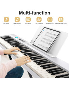 Piano Digital Plegable BESFAN PJ88C 88 Teclas Semi-Pesadas 2