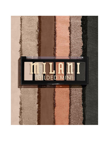 Paleta de Sombras de Ojos Mini Gilded Milani 6 Tonos Mate y Brillantes