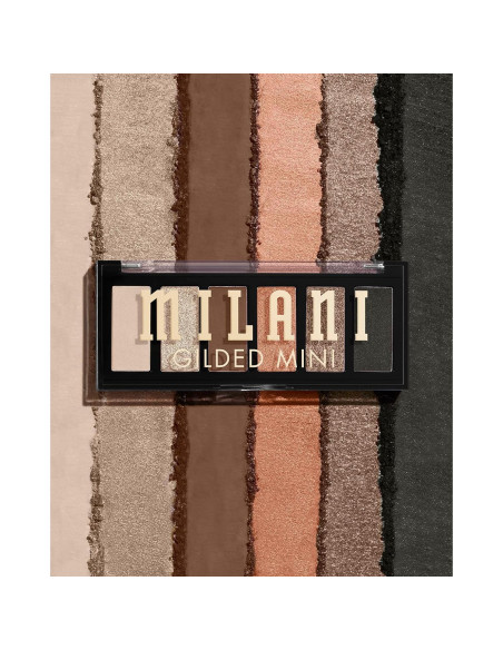 Paleta de Sombras de Ojos Mini Gilded Milani 6 Tonos Mate y Brillantes