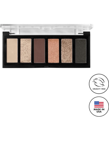 Paleta de Sombras de Ojos Mini Gilded Milani 6 Tonos Mate y Brillantes