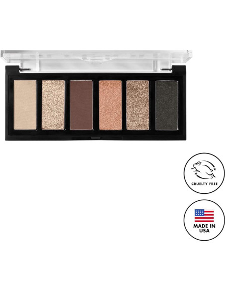 Paleta de Sombras de Ojos Mini Gilded Milani 6 Tonos Mate y Brillantes