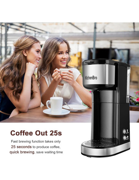 Cafetera KitchenBro CM-100 2 en 1 para K Cup y café molido Cafetera KitchenBro CM-100 2 en 1 para K Cup y café molido