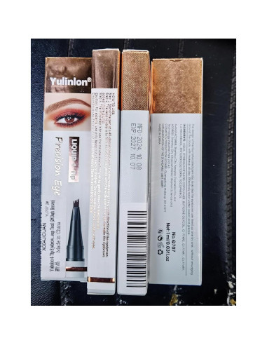 Lápiz de Cejas 4 Puntas Yulinlon Marrón Claro 12.7cm