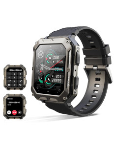 Reloj Inteligente YoimJoyFun Negro 1.83" Resistente IP68