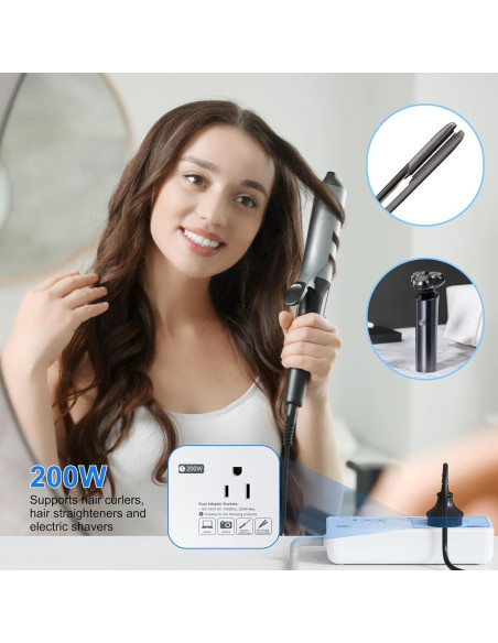 Convertidor de Voltaje 220V a 110V BESTEK 2000W con USB