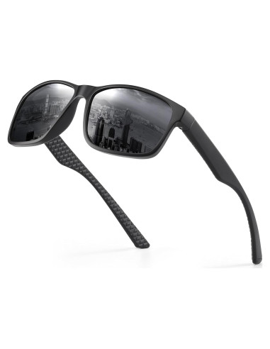 Gafas de sol polarizadas Reglaaly UV400 para hombres negras