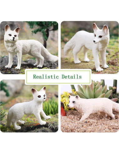 Set de Figuras de Zorro RCOMG - 7 Piezas Realistas para Niños