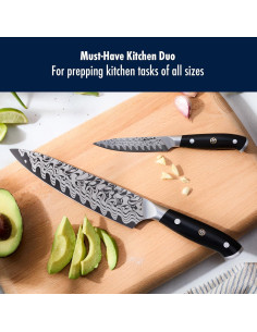 Conjunto de cuchillos de chef 2 piezas Henckels Damasco 20.32 cm 2