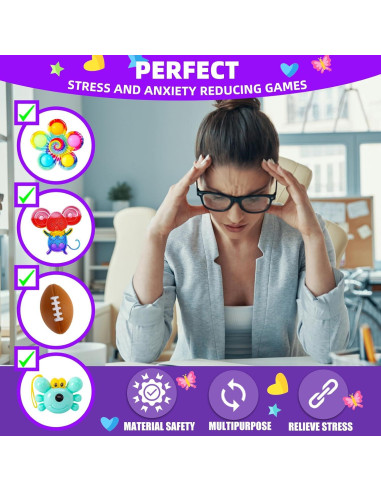 1000 Piezas Juguetes Antiestrés DKZ para Niños y Adultos
