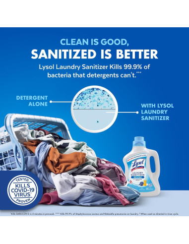 Aditivo Desinfectante para Ropa Lysol Libre y Claro 2.81 kg
