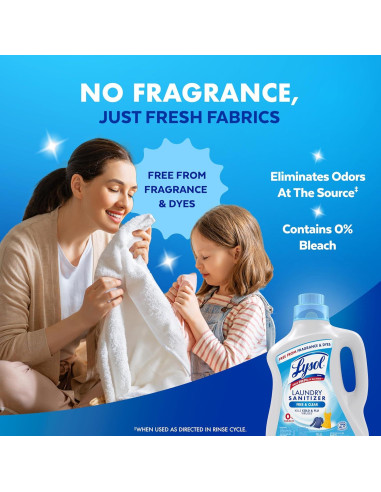 Aditivo Desinfectante para Ropa Lysol Libre y Claro 2.81 kg