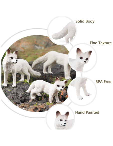 Set de Figuras de Zorro RCOMG - 7 Piezas Realistas para Niños Set de Figuras de Zorro RCOMG - 7 Piezas Realistas para Niños