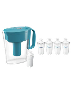 Jarra de Filtro de Agua Brita 6 Tazas + 4 Filtros Reemplazo