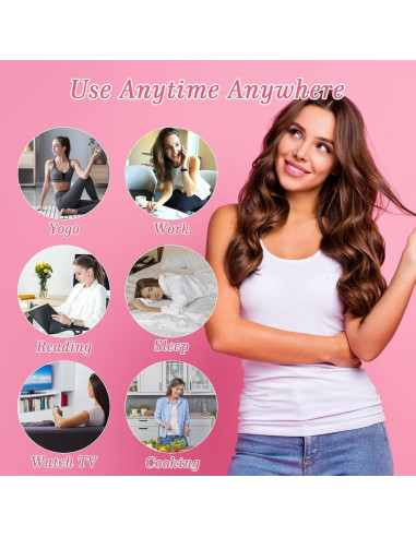 Juego Rizador de Cabello Sin Calor Fgail con Bonete de Seda Negro