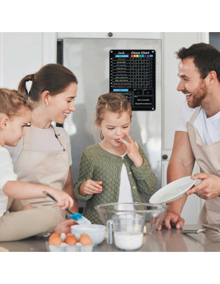 Paquete de 2 Tableros Magnéticos de Acrílico Negro 36.83x26.99cm