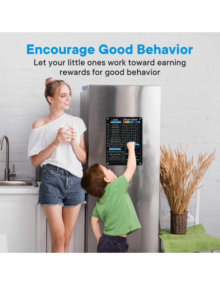 Paquete de 2 Tableros Magnéticos de Acrílico Negro 36.83x26.99cm