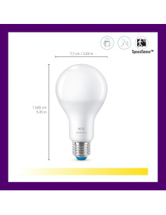 Bombilla LED Inteligente WiZ 100W (14.5W) E26 Blanco Suave 2